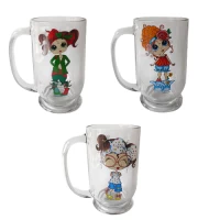 Кружка стеклянная Mocca»Девочки» 330мл