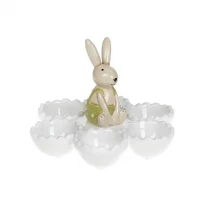 Подставка для яиц керамическая Милый Зайка, 16.6см