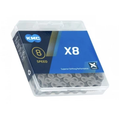 Цепь велосипедная KMC X8 с замком