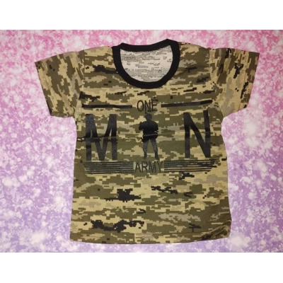 Детская футболка Пиксель №207 (кулир) 0355 Размеры 28-34