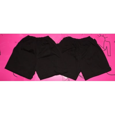 Детские шорты Черные 26-34 (кулир) Артикул: 1148