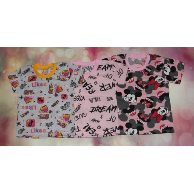 Детская футболка Звездочки (кулир) 1430.  Размеры 26-34 