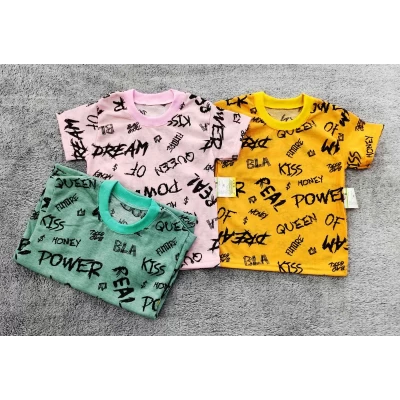 Детская футболка Буквы (кулир) 1914 Размеры 26-34