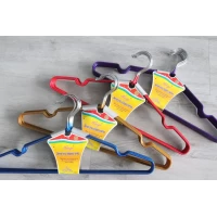 Набор вешалок металлических c резиновым покрытием 10 шт