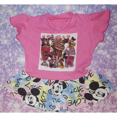 Платье детское №291 (мустанг, кулир) 0368 Размеры 24-28