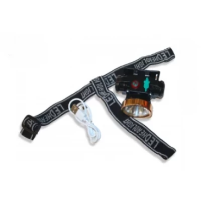 Фонарик налобный светодиодный аккумуляторный USB SL-8850 7см/4.5см