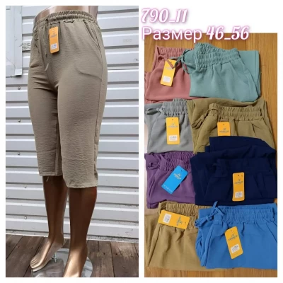 Бриджи женские "Kenalin" стрейч лен, р.46-56 (790-11)