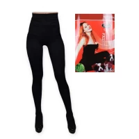 Колготки жіночі байка 2800 DEN чорні, 2 шва батальні р.7XL, Натали 218