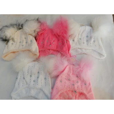 Детские шапки на флисе. Размеры 42-44 см. микс Детские шапки на флисе. Размеры 42-44 см. микс