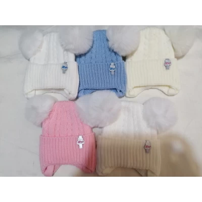 Детские шапки на флисе. Размеры 38-40 см. микс Детские шапки на флисе. Размеры 38-40 см. микс