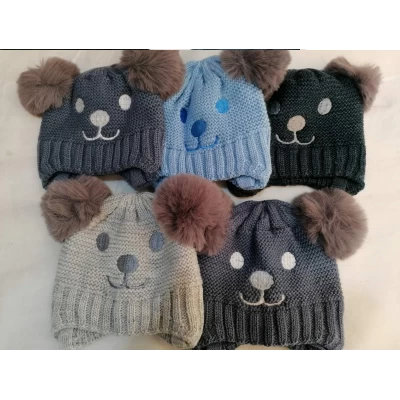 Детские шапки на флисе. Размеры 40-42 см. микс