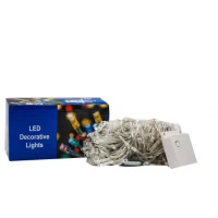 Гирлянда  400-500 LED ламп -mix, прозр. шнур 26м, 8функ. 01368