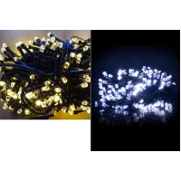 Новогодняя Светодиодная Гирлянда Нить Кристал 200LED (ЗОЛОТО, БЕЛАЯ) (0-17A)