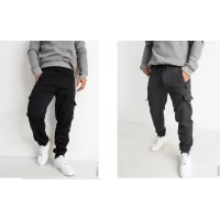 Мужские спортивные штаны на манжете. На флисе. Размеры 46-54 (m-3xl). В уп. 5 шт. одного цвета. 90578