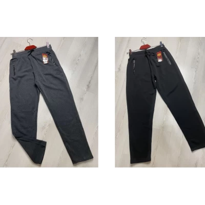 Мужские спортивные штаны без манжета. На флисе. Размеры L-4XL. 90209