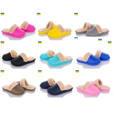Тапочки женские. Размеры - 36-41, тонкий мех
