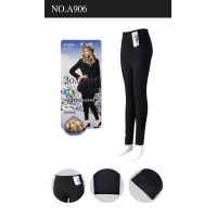 Женские лосины широкий пояс бесшовные на байке 52-64, A906