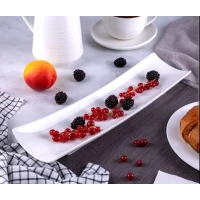 Керамическое прямоугольное  блюдо(33см*9см) Tudor