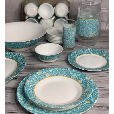 Сервиз Luminarc ESSENCE HILMA TURQUOISE /46 пр. Сервиз Luminarc ESSENCE HILMA TURQUOISE /46 пр.