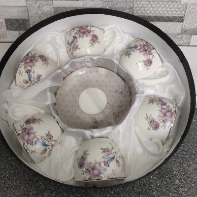 Фарфоровый чайный сервиз Костяной фарфор Фарфоровый чайный сервиз Костяной фарфор