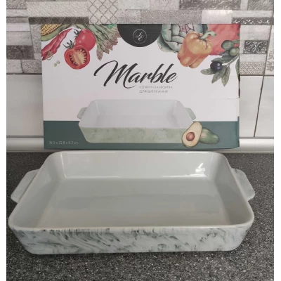 Керамическая форма для запекания прямоугольная(22,8*6,2*36,5см)