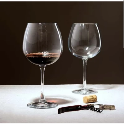 Набор бокалов для вина(655мл) В форме шара (2штук)