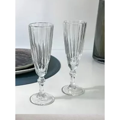 Набор бокалов для шампанского (175мл) под хрусталь Диамонд (6штук)