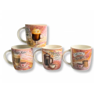 Керамическая чашка (400мл) в ассортименте 