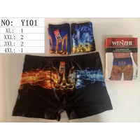 Мужские трусы боксеры WENZHI Y101 ростовка от 50 до 56