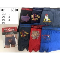 Мужские трусы боксеры WENZHI 5810 ростовка от 50 до 56