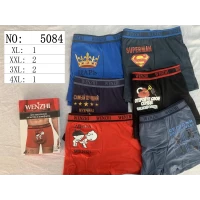 Мужские трусы боксеры WENZHI 5084 ростовка от 50 до 56