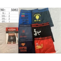 Мужские трусы боксеры WENZHI 5082 ростовка от 50 до 56