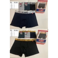 Мужские трусы боксеры бамбук AOMO W1602 ростовка от 50 до 56