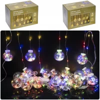 Гирлянда электрическая Штора "Шар новогодний" мультицвет 10 шт 3м RJ-11