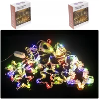 Гирлянда электрическая Штора "Елка/Звезда" 5+5 261-2