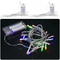 Гірлянда  LED на 2-х батарейках 20 лампочок 3 метри мультиколір  RJ-05