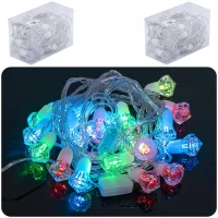 Гирлянда электрическая "Бриллиант" 20шт 5М LED цветная D-38
