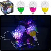 Вращающаяся лампа 13-78 LED "Цветок" цветной