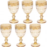 Бокал из цветного стекла 200мл Золото, 116985