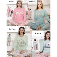 Піжами жіночі м'яка бавовна, Туреччина, Розміри:M  - 44-46р 