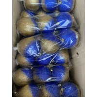 Новогодний шар в блестках "Патриотичный" Ø100мм