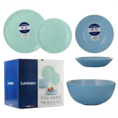 Сервиз Luminarc DIWALI LIGHT TURQUOISE & BLUE 19 предметов Сервиз Luminarc DIWALI LIGHT TURQUOISE & BLUE 19 предметов