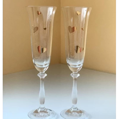 Набор бокалов для шампанского Bohemia ANGELA 2Х190мл свадьба