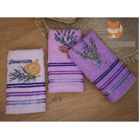 Полотенца для рук Лаванда 25*50, хлопок