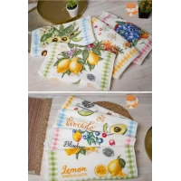Полотенца кухонные микрофибра, Фрукты 35*75см, 142839