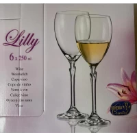 Набор для вина Bohemia Lilly 6х250мл 