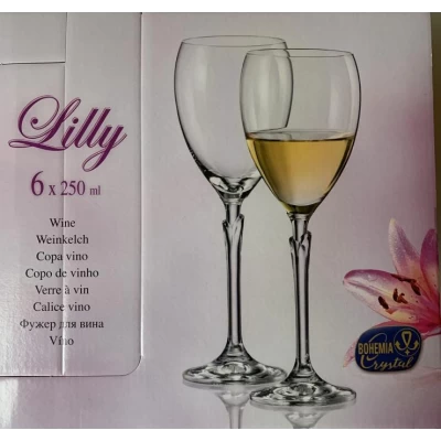 Набор для вина Bohemia Lilly 6х250мл 