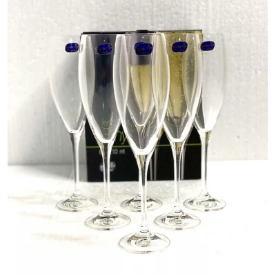 Набор бокалы для шампанского Bohemia Lenny 6Х210мл 
