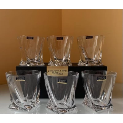 Набор стаканов для виски Bohemia Quadro 6Х340мл 