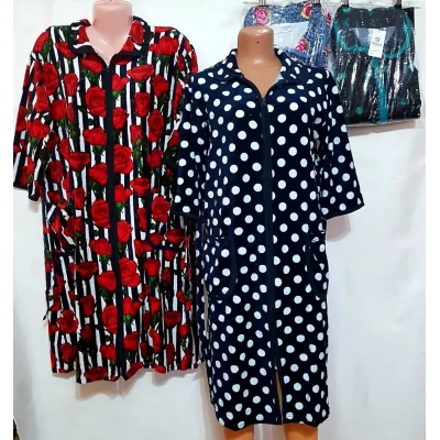 Женский халат Zamina"Узбекистан велюр батал 50-58, 1341 Женский халат Zamina"Узбекистан велюр батал 50-58, 1341